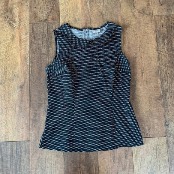 Worthington polka dot peter pan collar blouse top - Picture 5 of 5